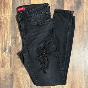 Guess black skinny jeans